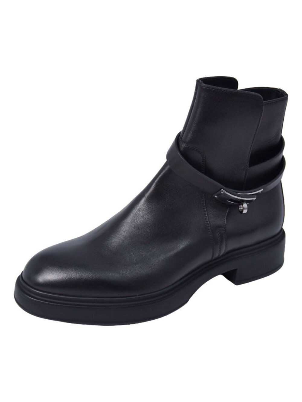Hermes Boots Veo Kelly Shoes Leather Black